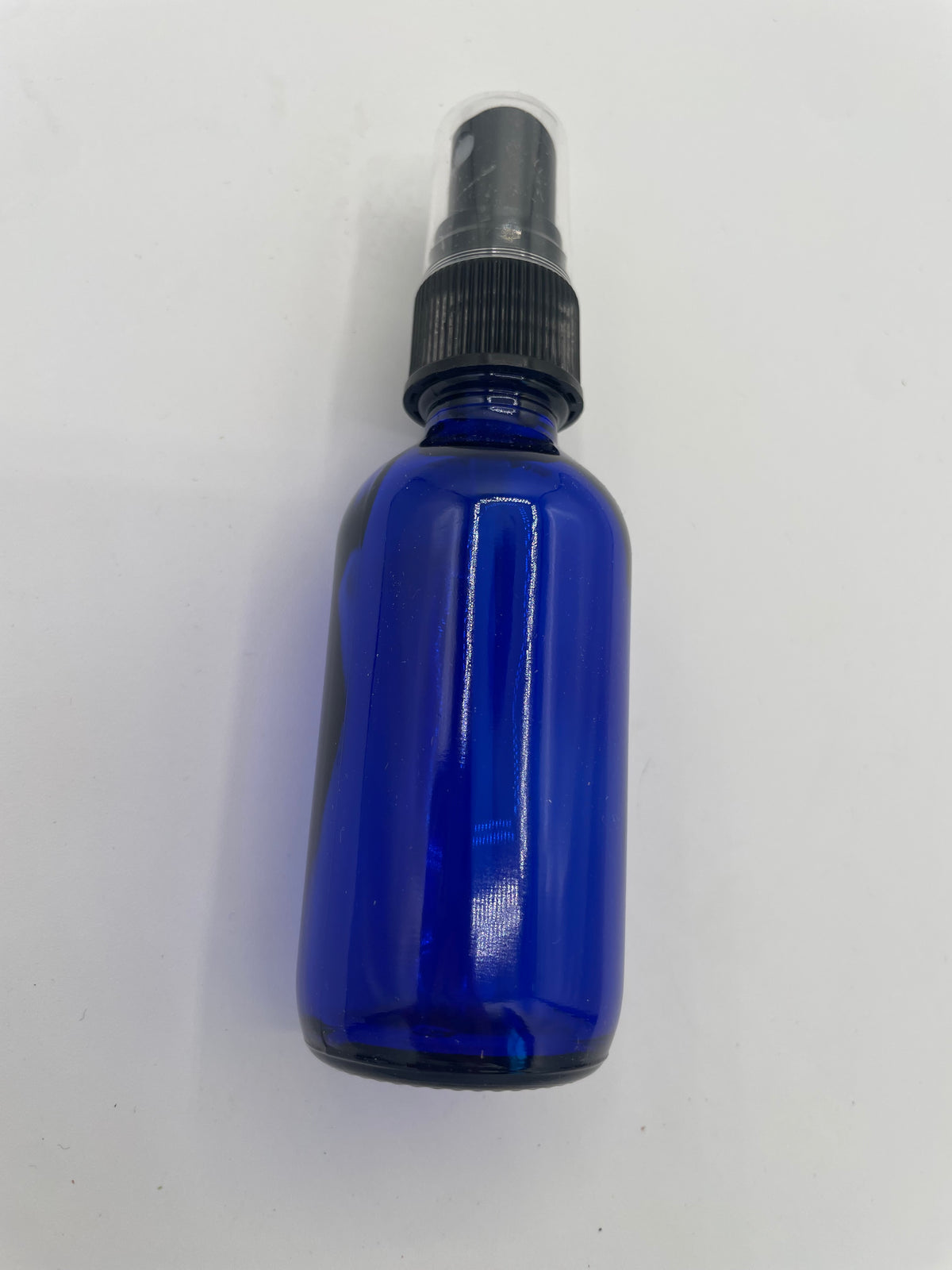 The Bottle Shoppe - 2oz Cobalt Blue Glass Bottle with Black Mist Sprayer