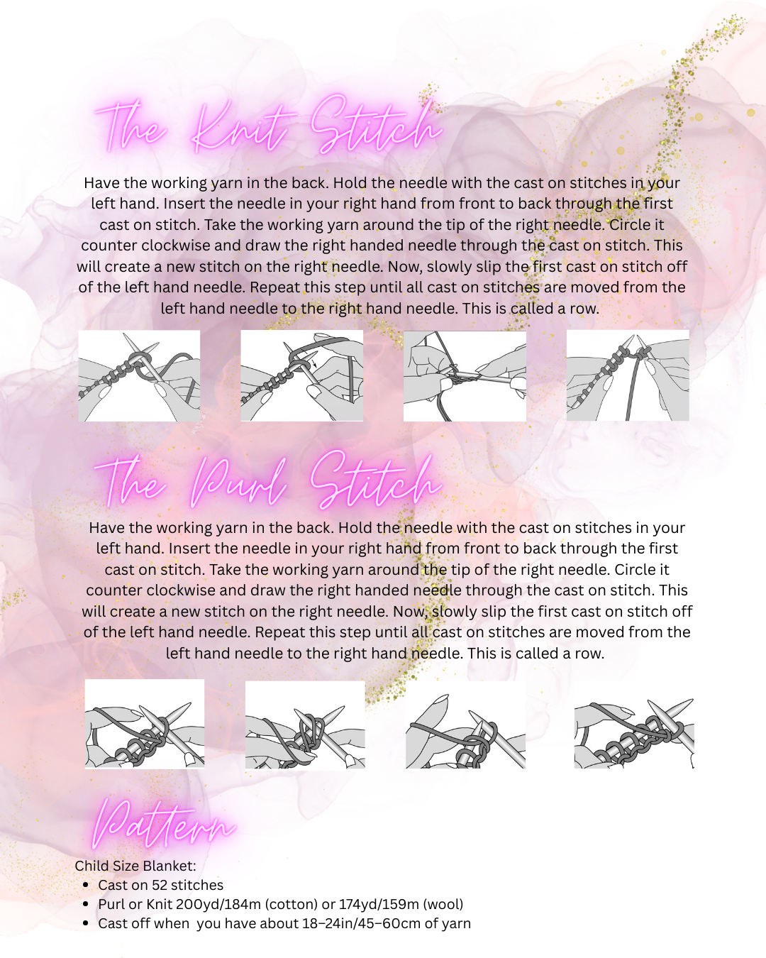 How to Knit - Beginner Basics Digital Download