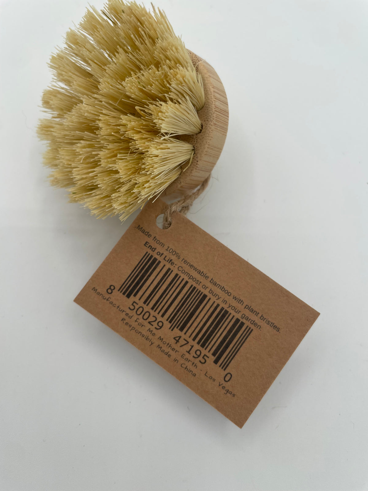 Mother Earth Bamboo Pot Scrub Brush Refill Head ONLY