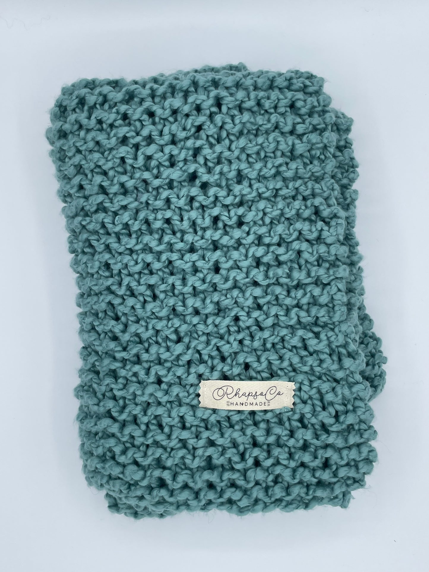 Hand Knit Blanket - Cotton