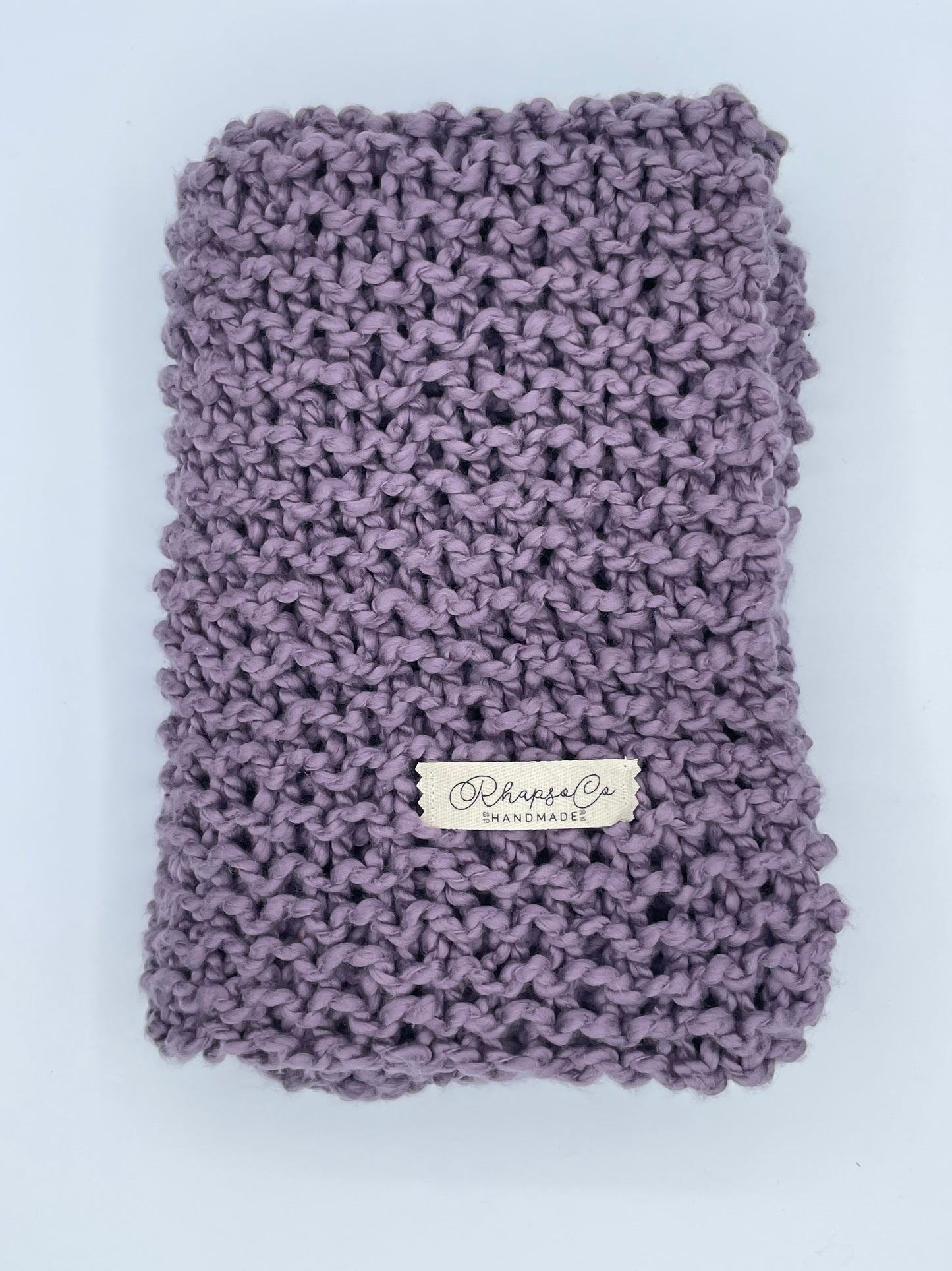 Hand Knit Blanket - Cotton