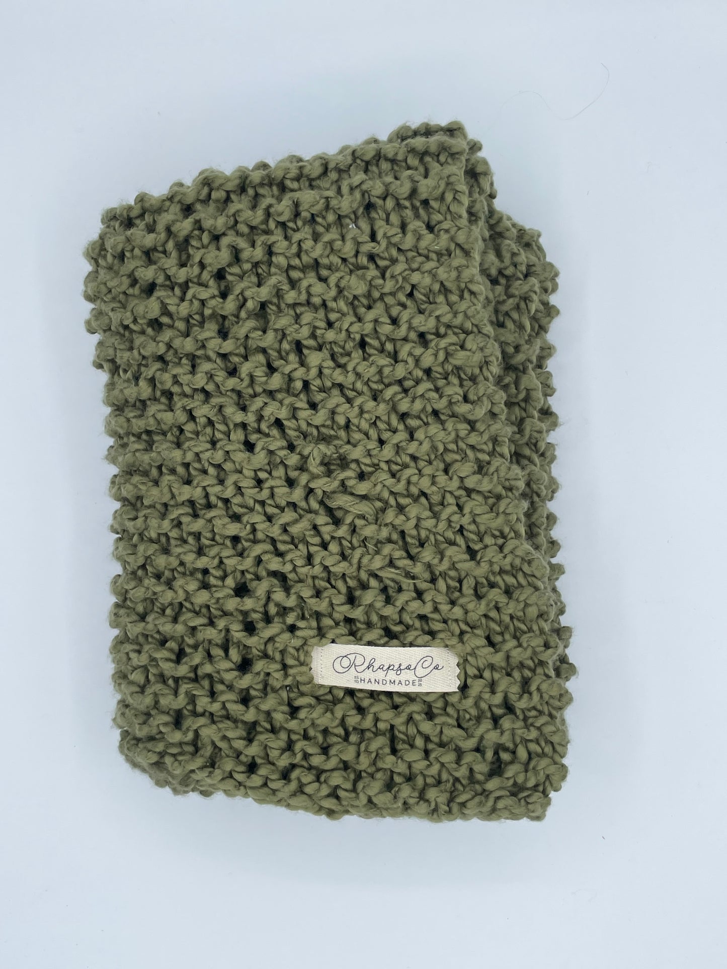Hand Knit Blanket - Cotton