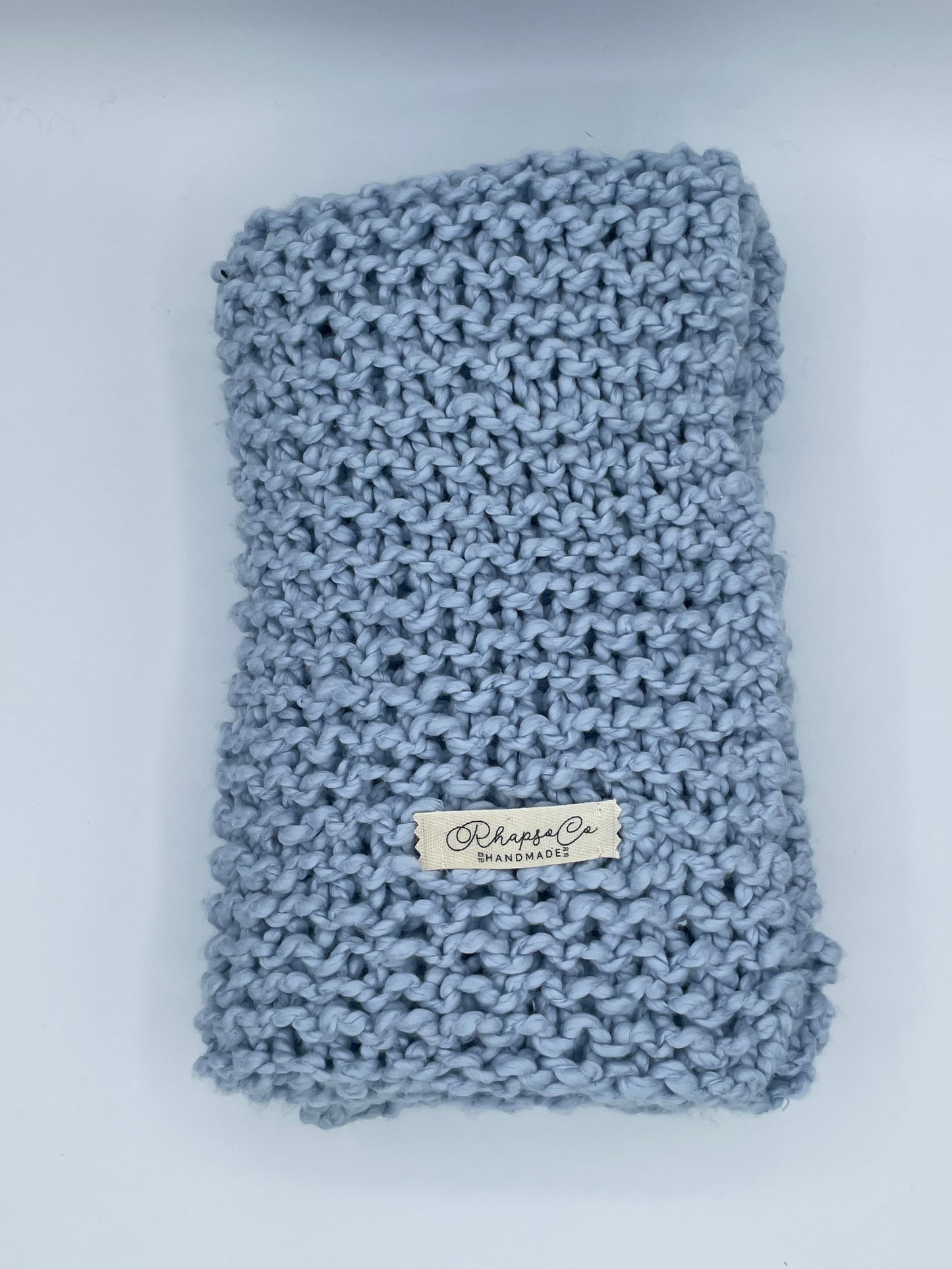Hand Knit Blanket - Cotton
