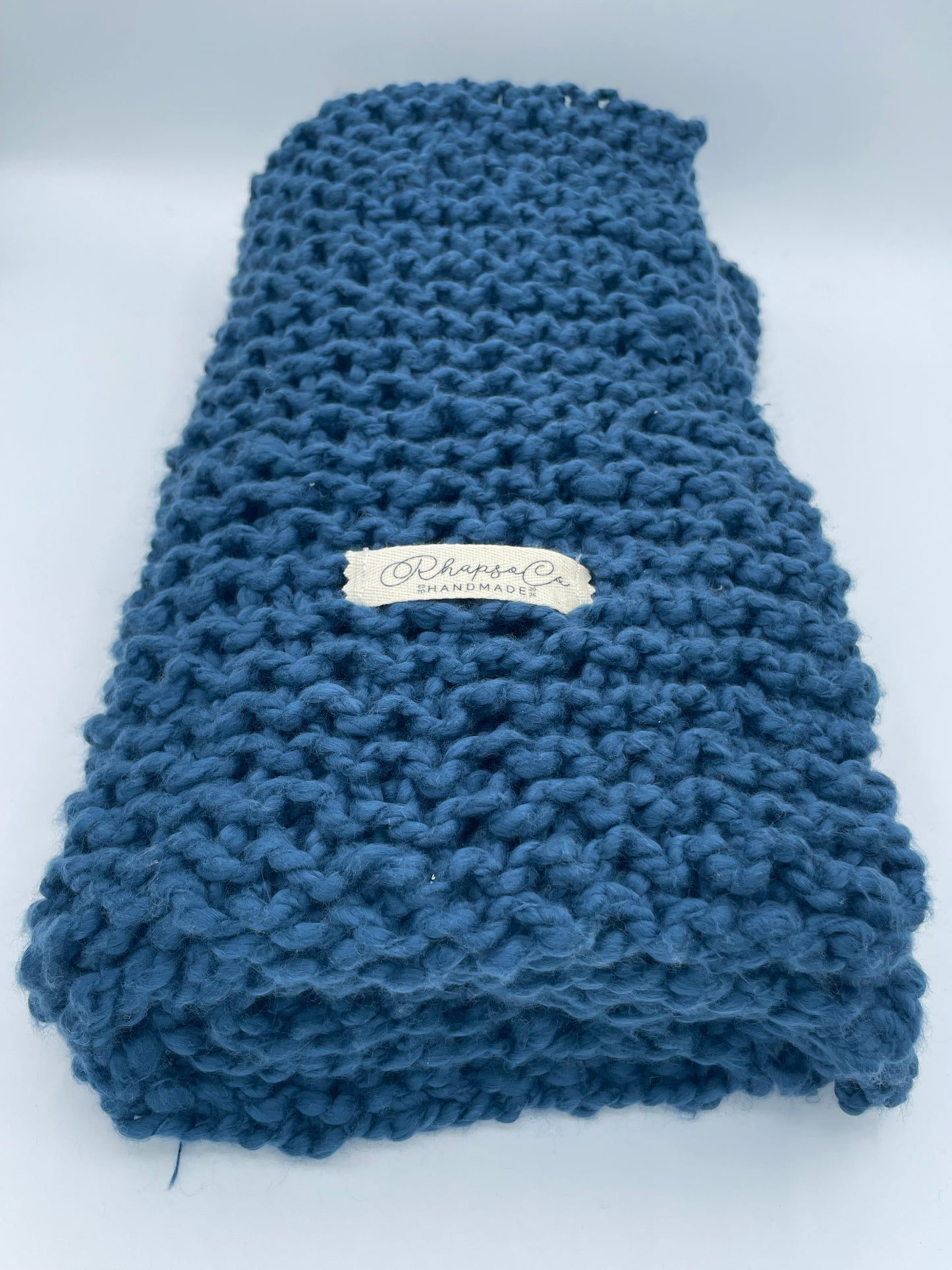 Hand Knit Blanket - Cotton