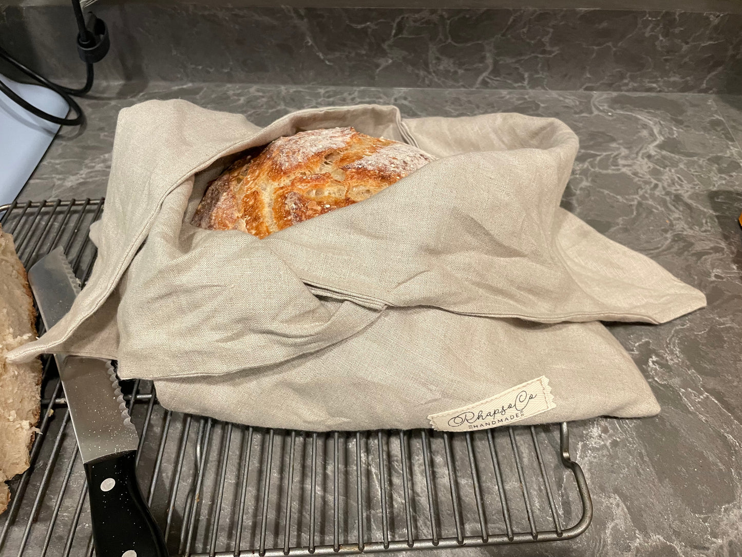 Bread Bag - Organic Natural Linen
