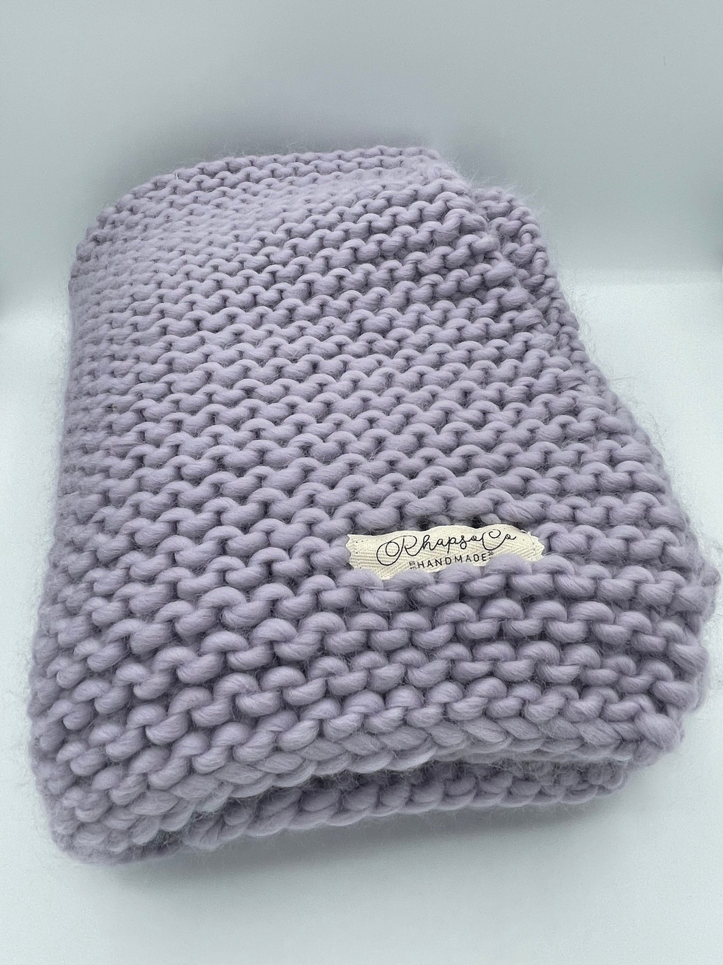 Hand Knit Blanket - Wool