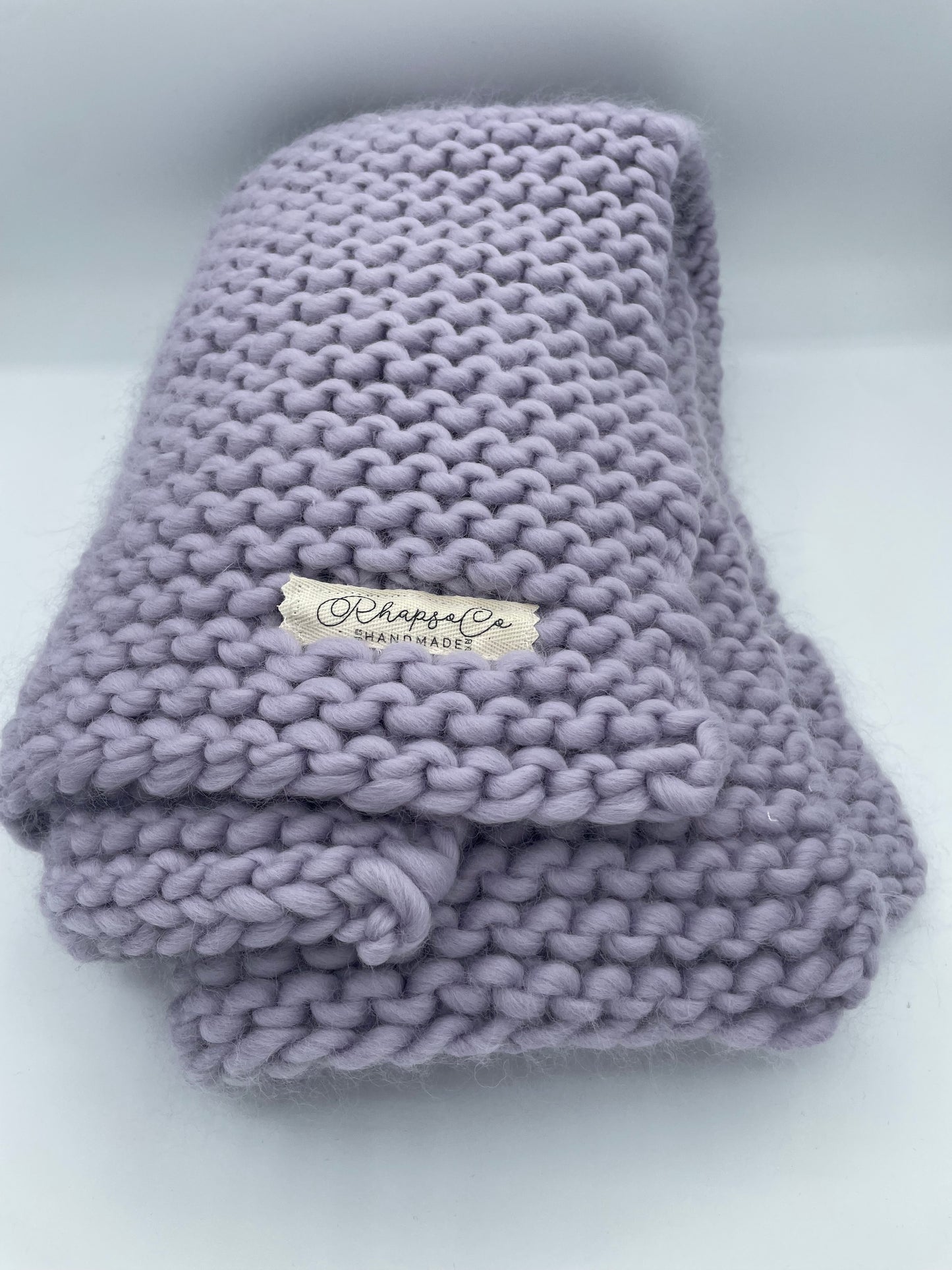 Hand Knit Blanket - Wool