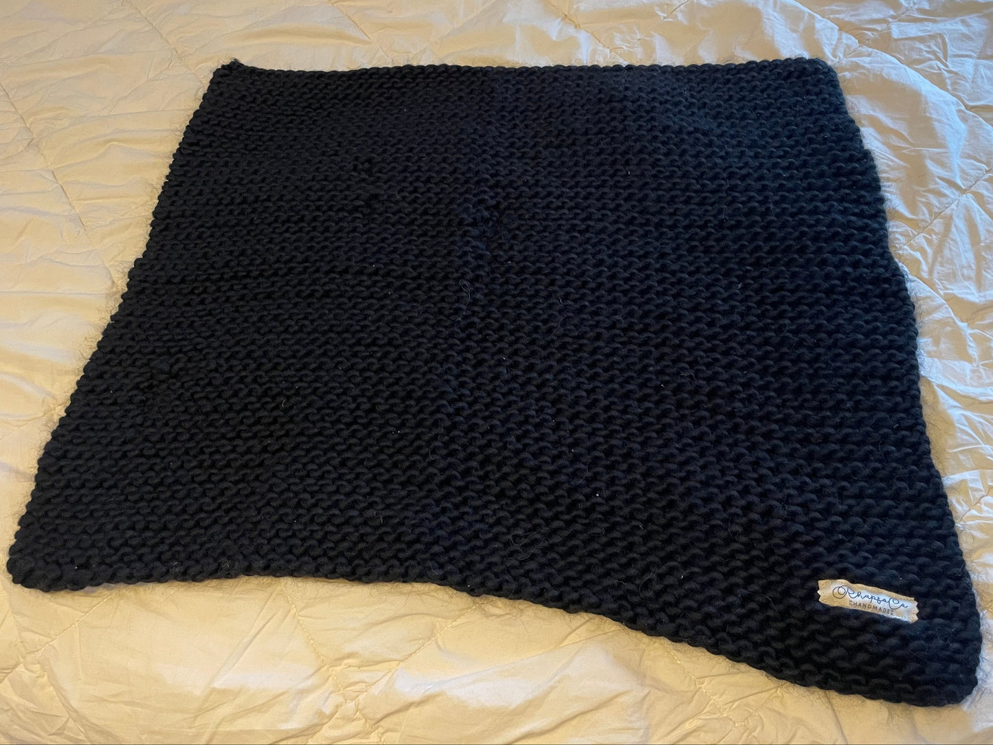 Hand Knit Blanket - Wool