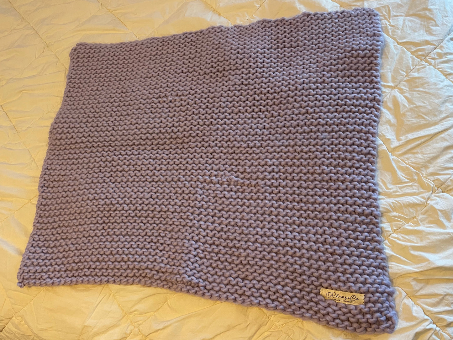 Hand Knit Blanket - Wool