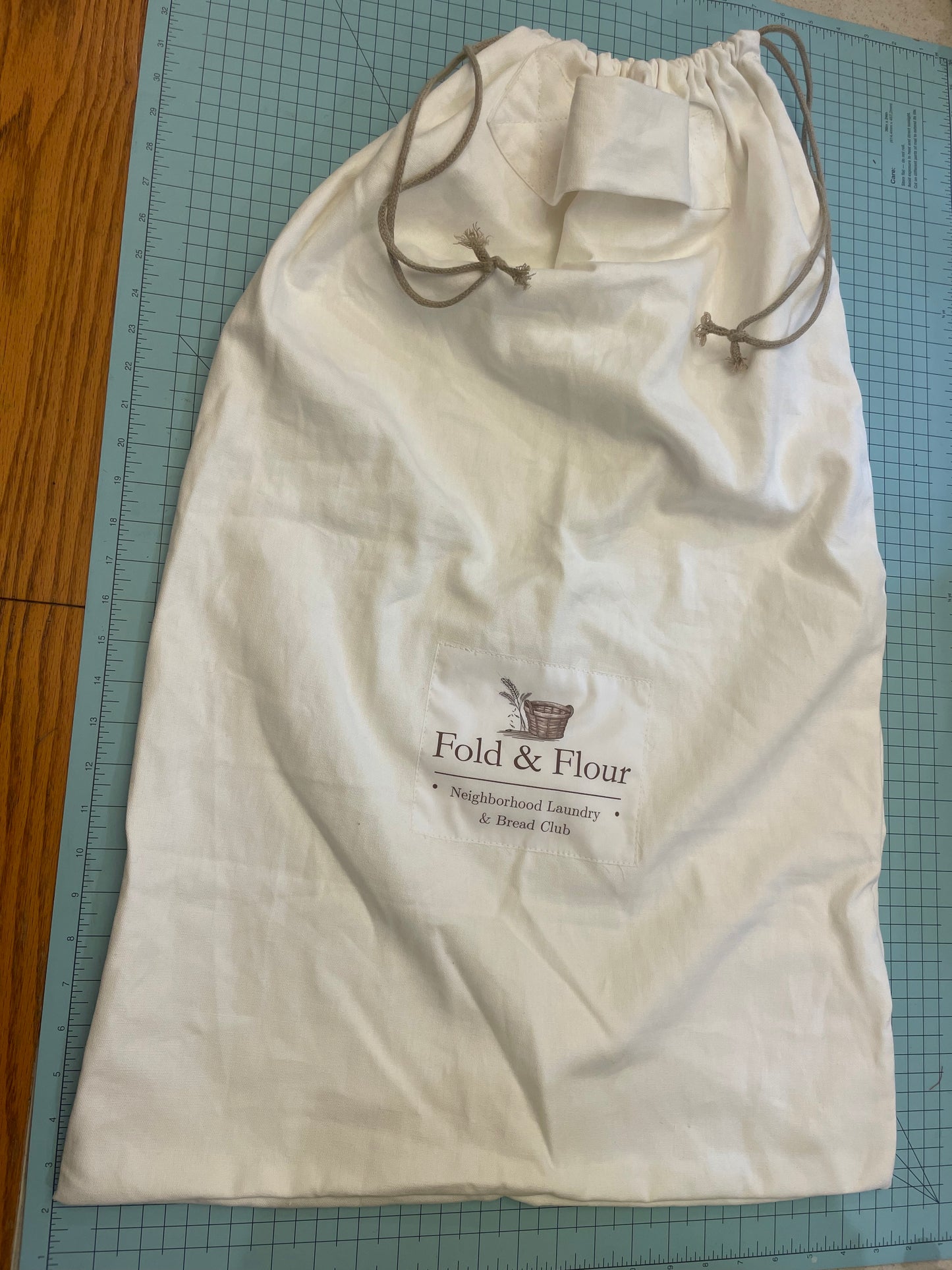 Travel Laundry Bag - Natural Hemp and Organic Cotton - Personalized Logo