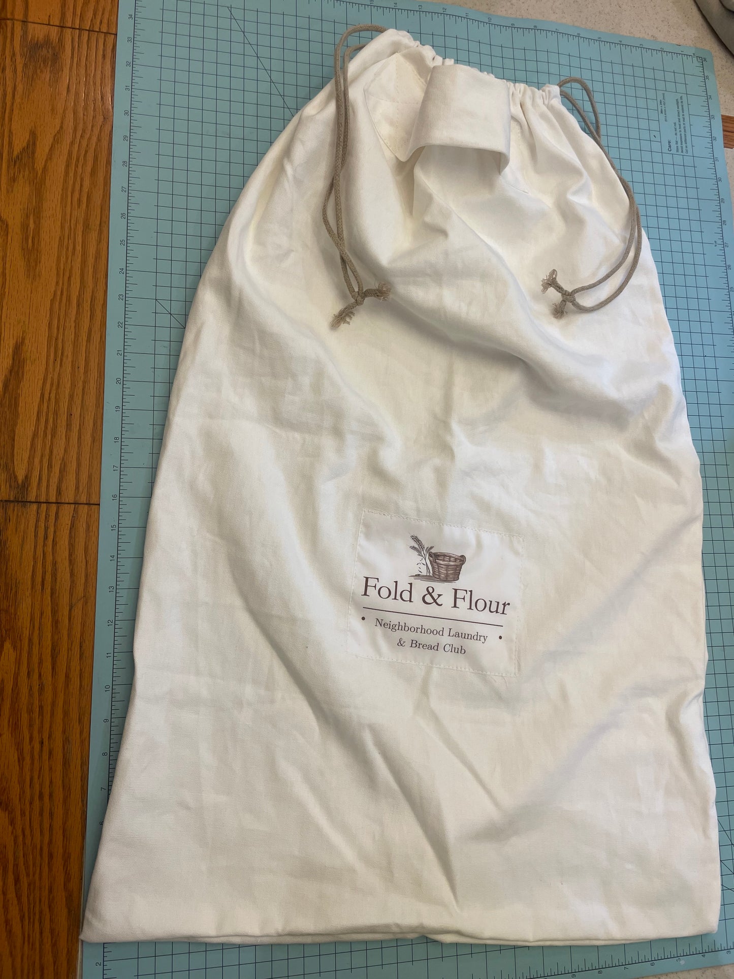 Travel Laundry Bag - Natural Hemp and Organic Cotton - Personalized Logo