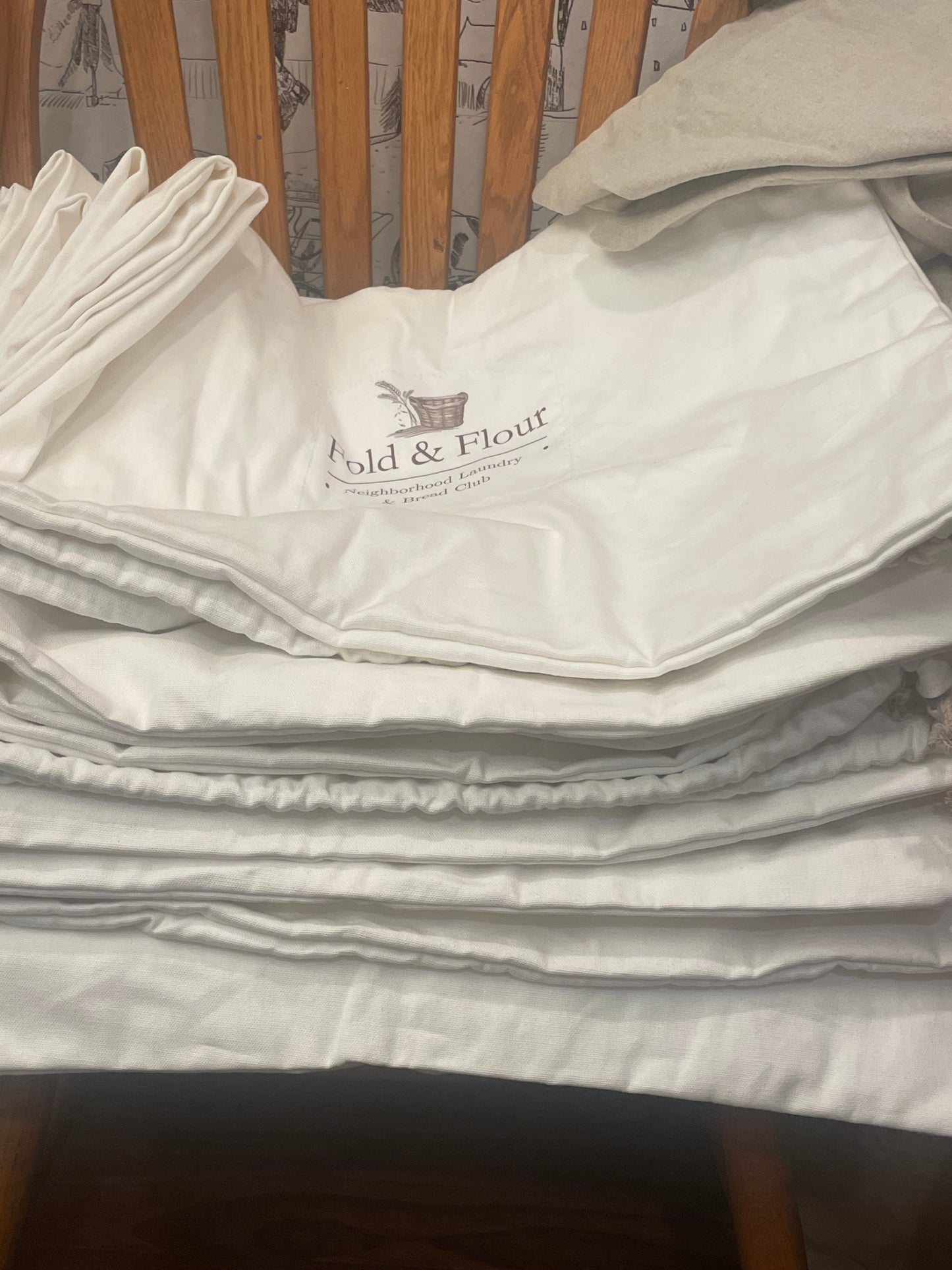 Travel Laundry Bag - Natural Hemp and Organic Cotton - Personalized Logo