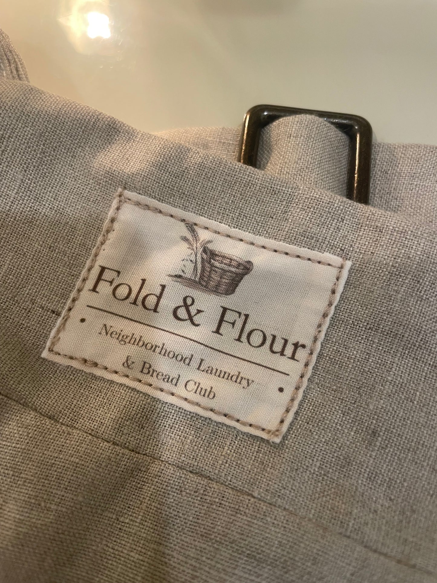 Apron - Organic Natural Linen - Personalized Logo